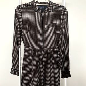 Madewell Herringbone Silk Dress